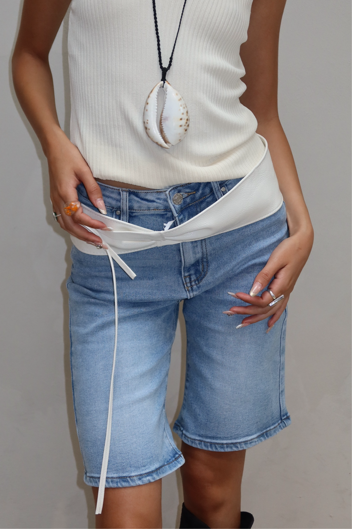 Curated by ume - Blue Jeans Short