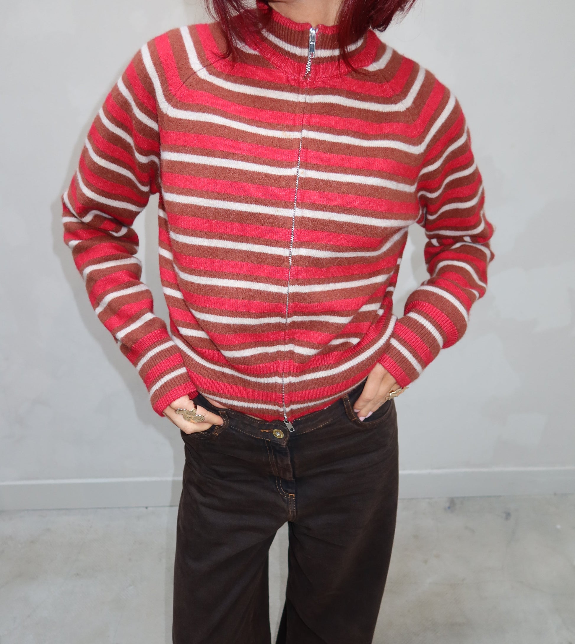 MNG Striped Vest Red - UME STUDIO