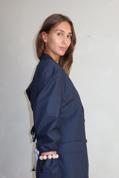Upcyled blazer with open back - By UME