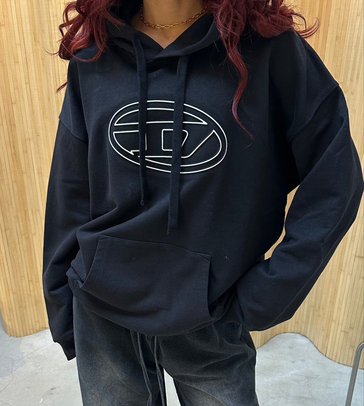 Diesel black graphic - Hoodie