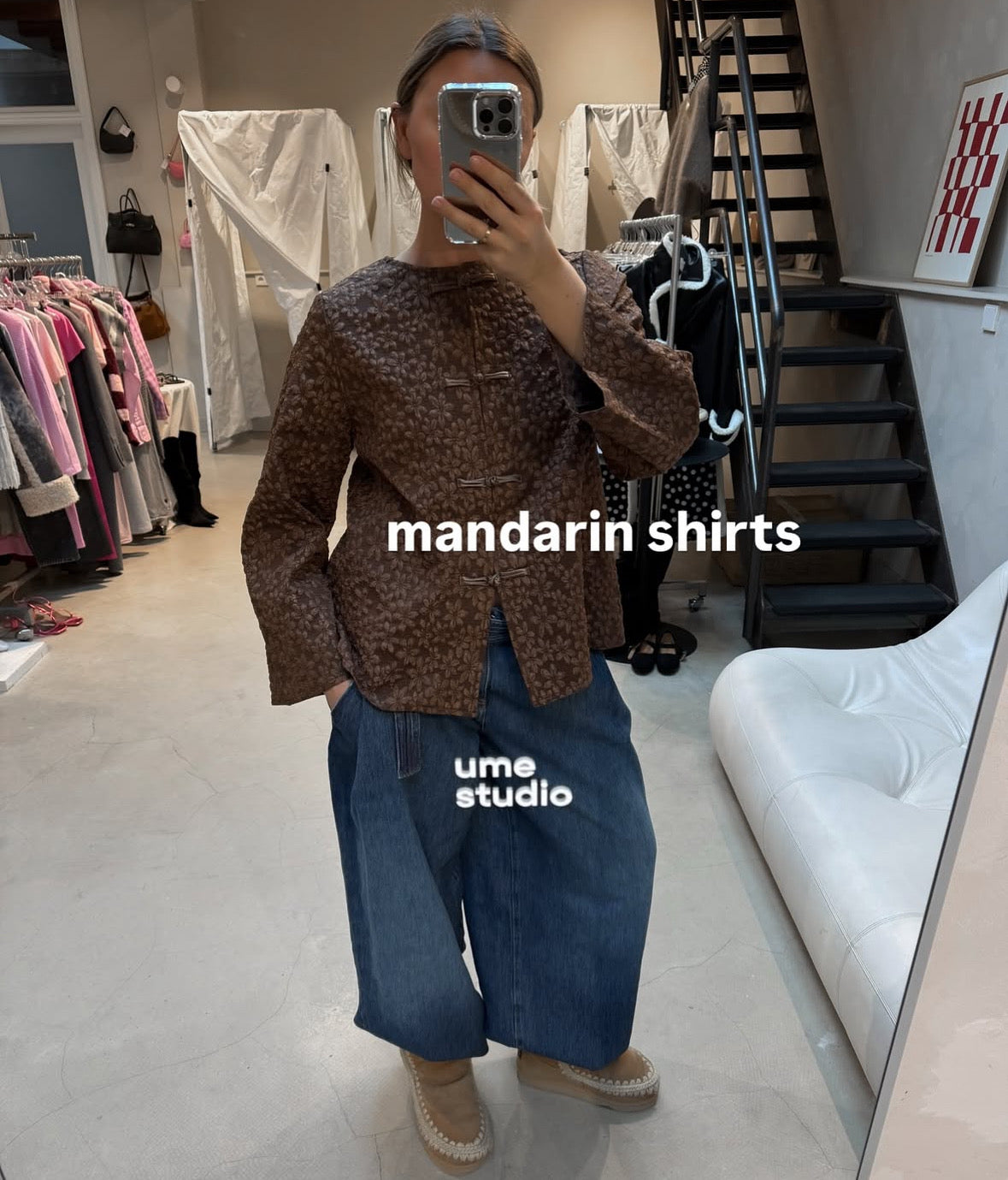 Mandarin Shirt Cream - Curated By UME