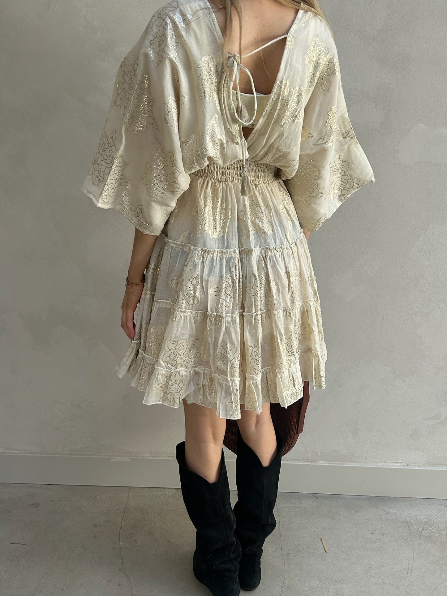 Umé - Flower Dress Beige