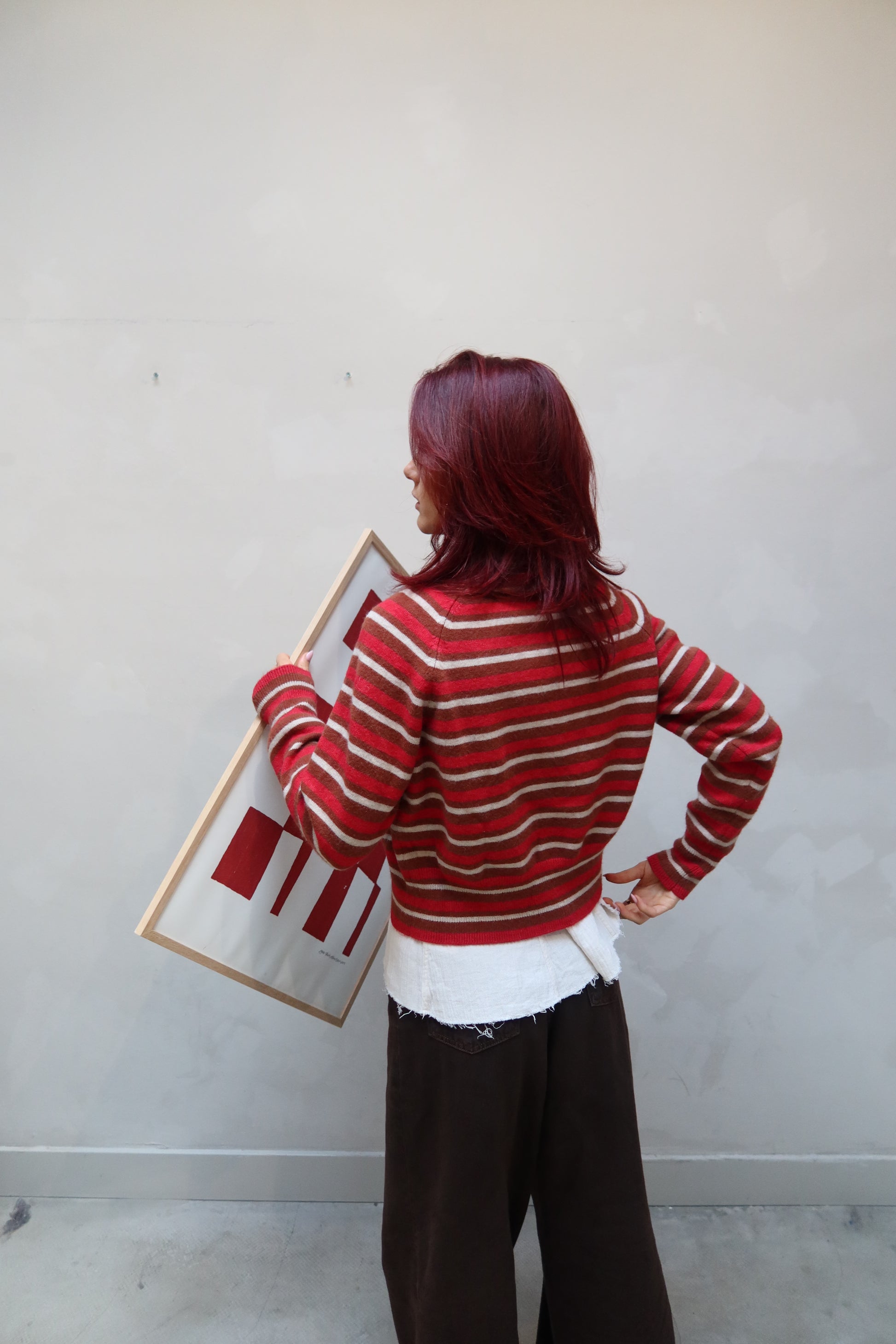 MNG Striped Vest Red - UME STUDIO
