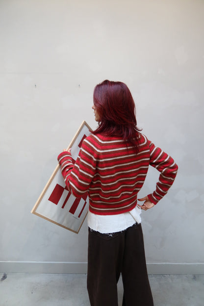 MNG Striped Vest Red - UME STUDIO