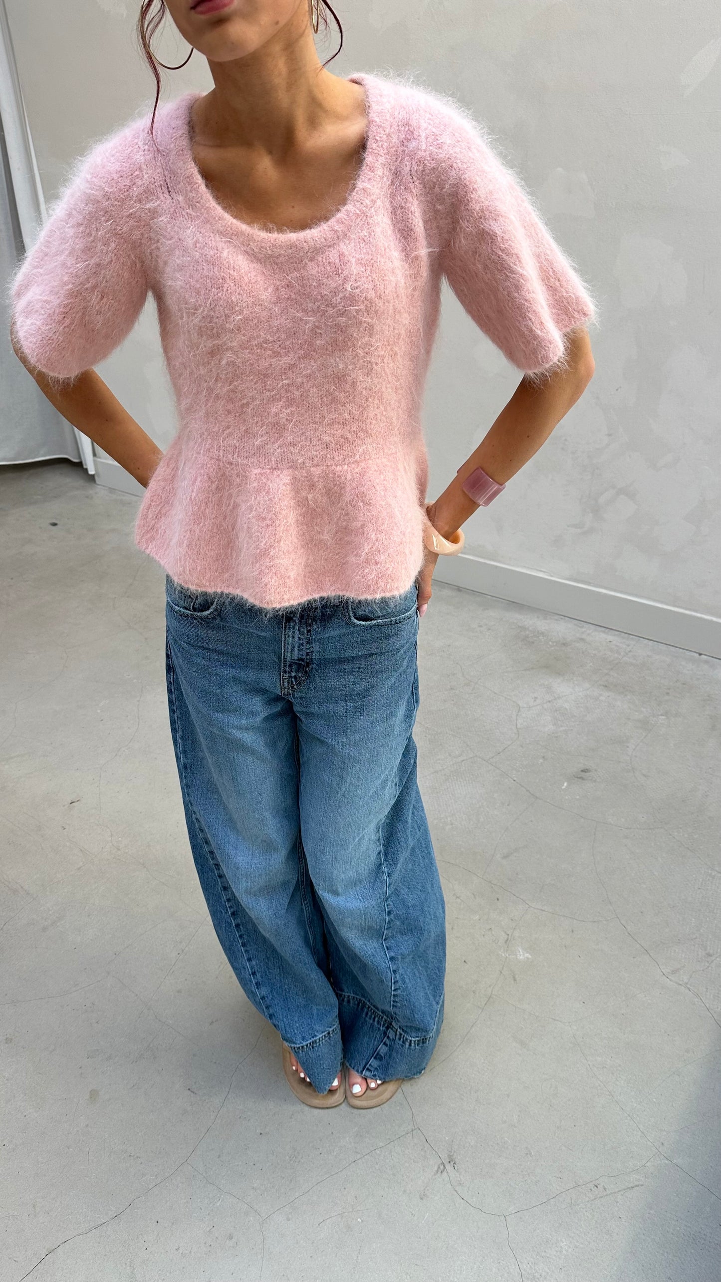Munthe pink wool - sweater t-shirt