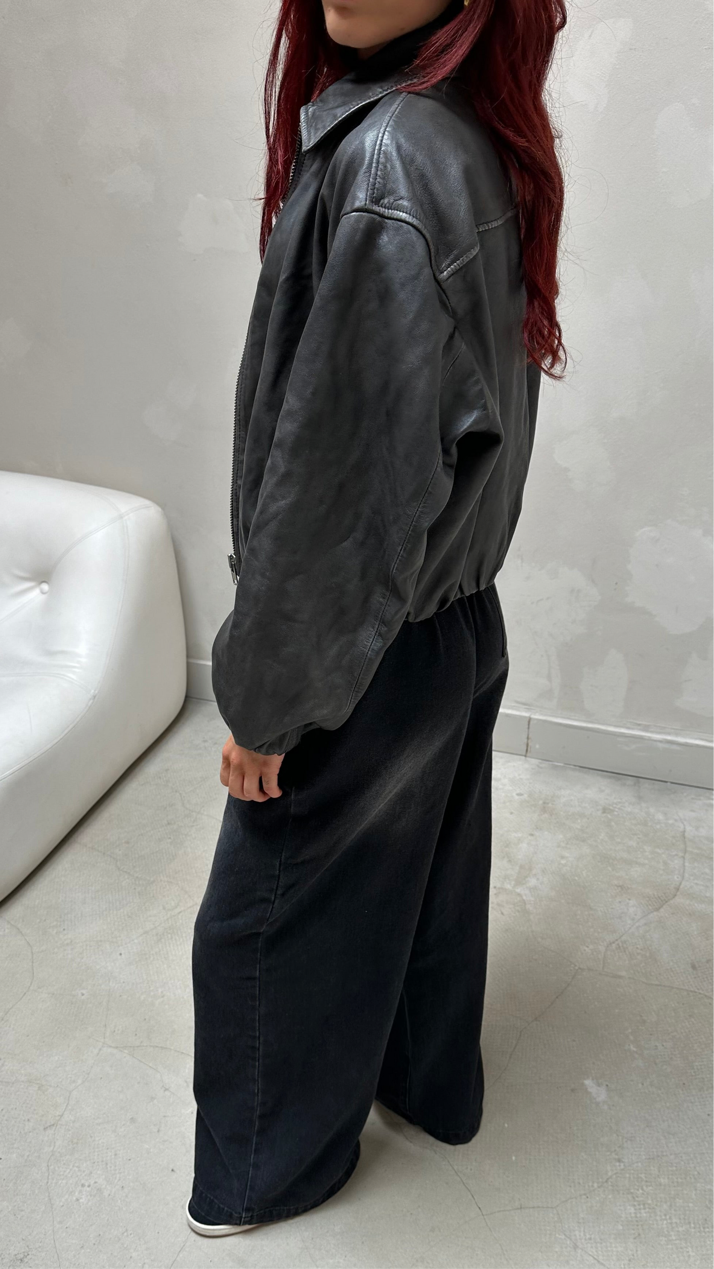 Second female - leather jacket