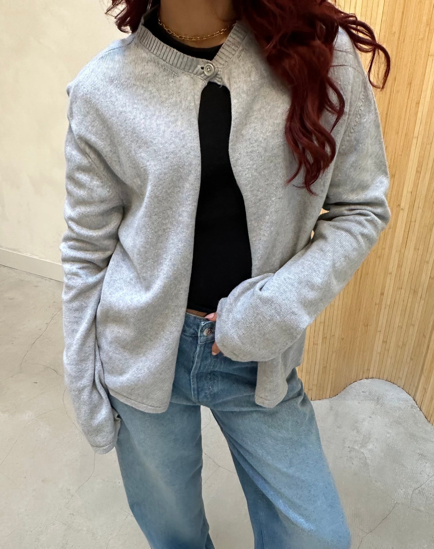 Djerf avenue grey - cardigan