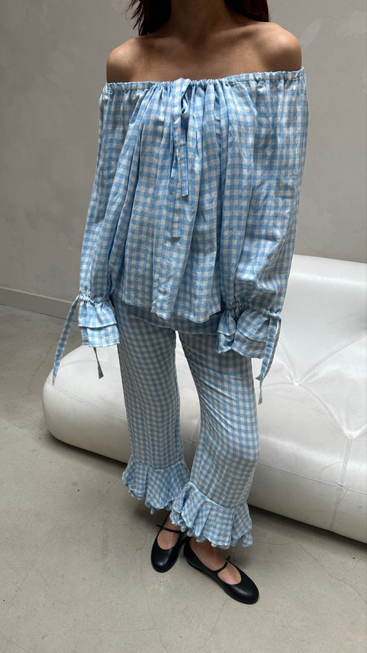 Sleepers gingnam blue white - set