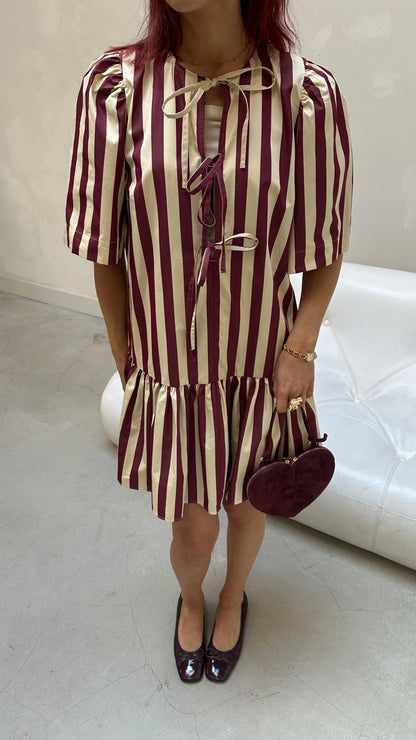 & Other Stories striped bow - Dress