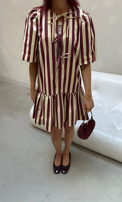 & Other Stories striped bow - Dress