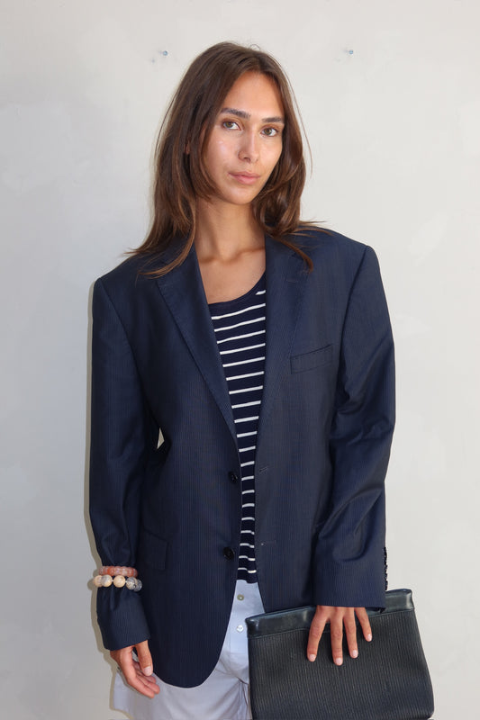 Upcyled blazer with open back - By UME