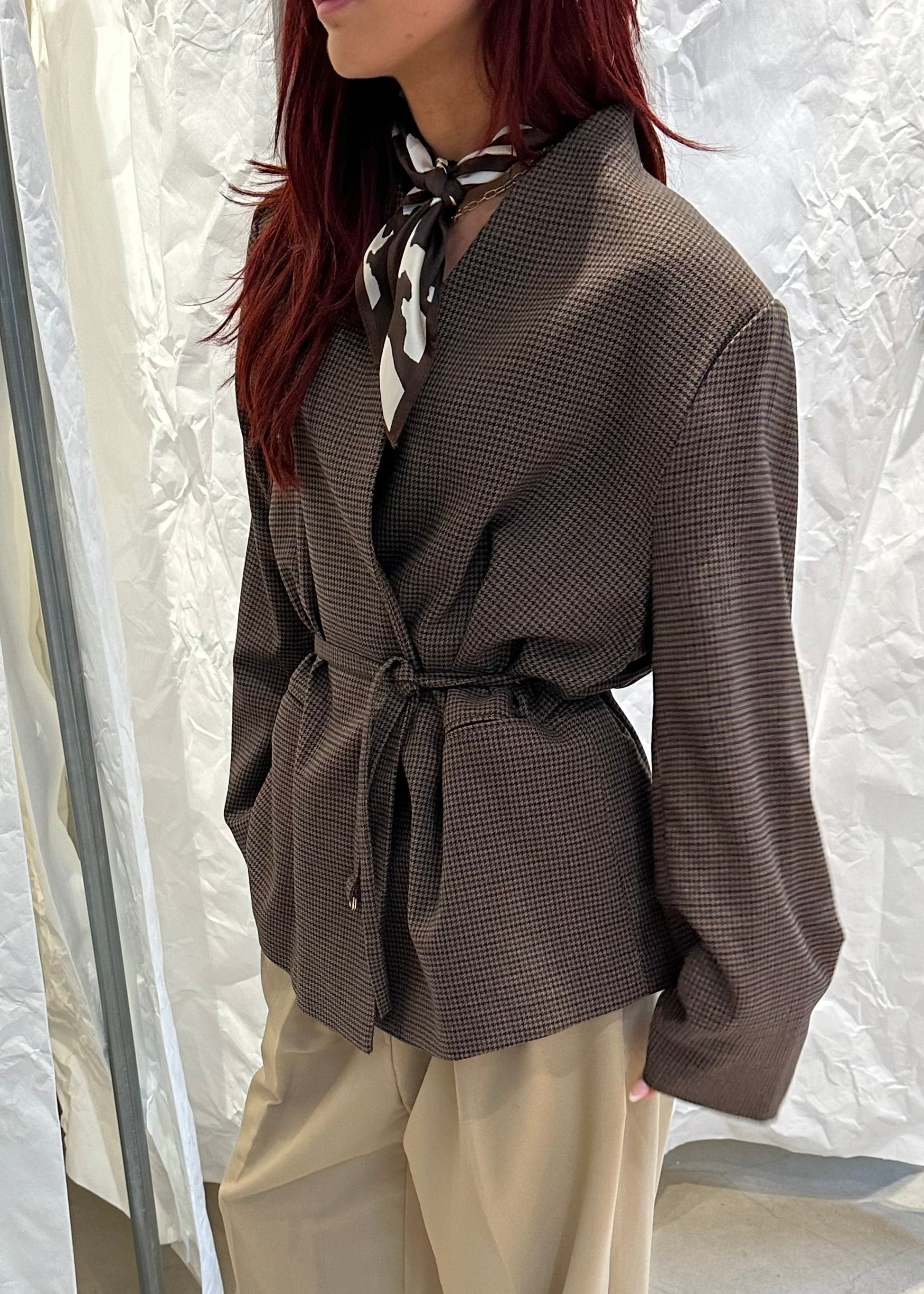 H&M Blazer Brown - UME STUDIO