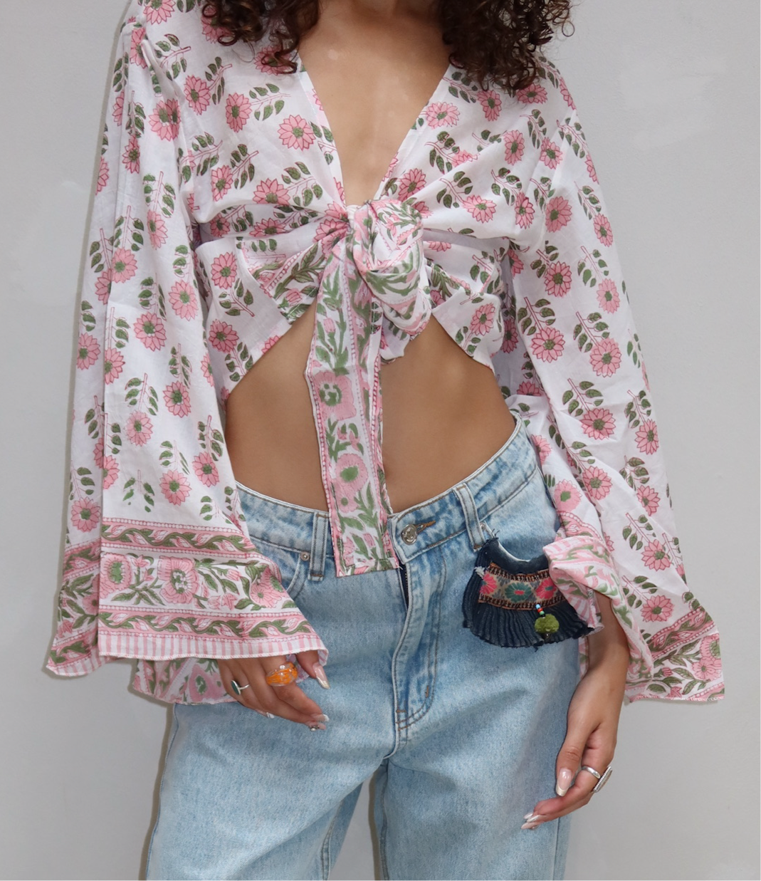 Curated by ume - Flower Blouse