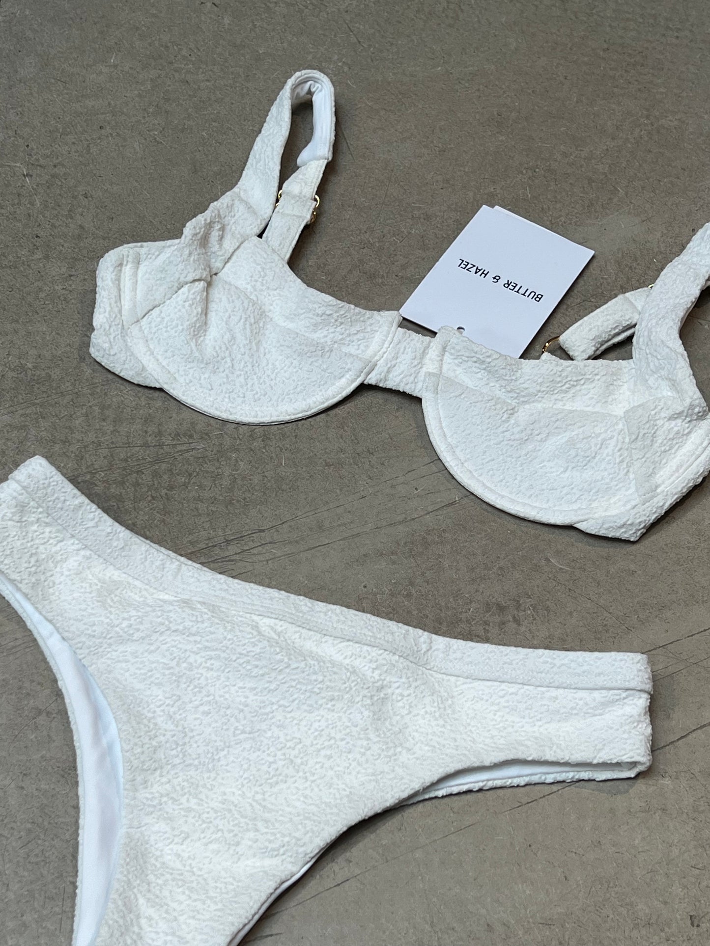 Butter & Hazel - Classic White Bikini Set