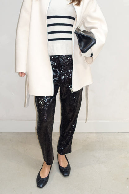 Sequin Pants Black