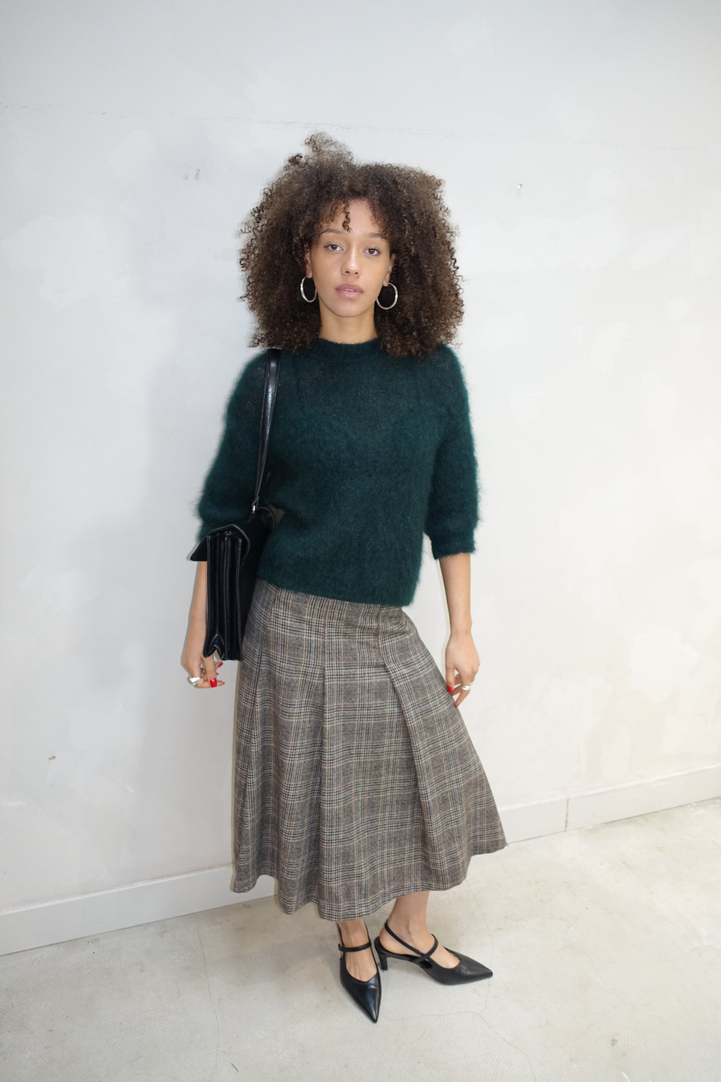 Dea Kudibal Checkerd Skirt Beige