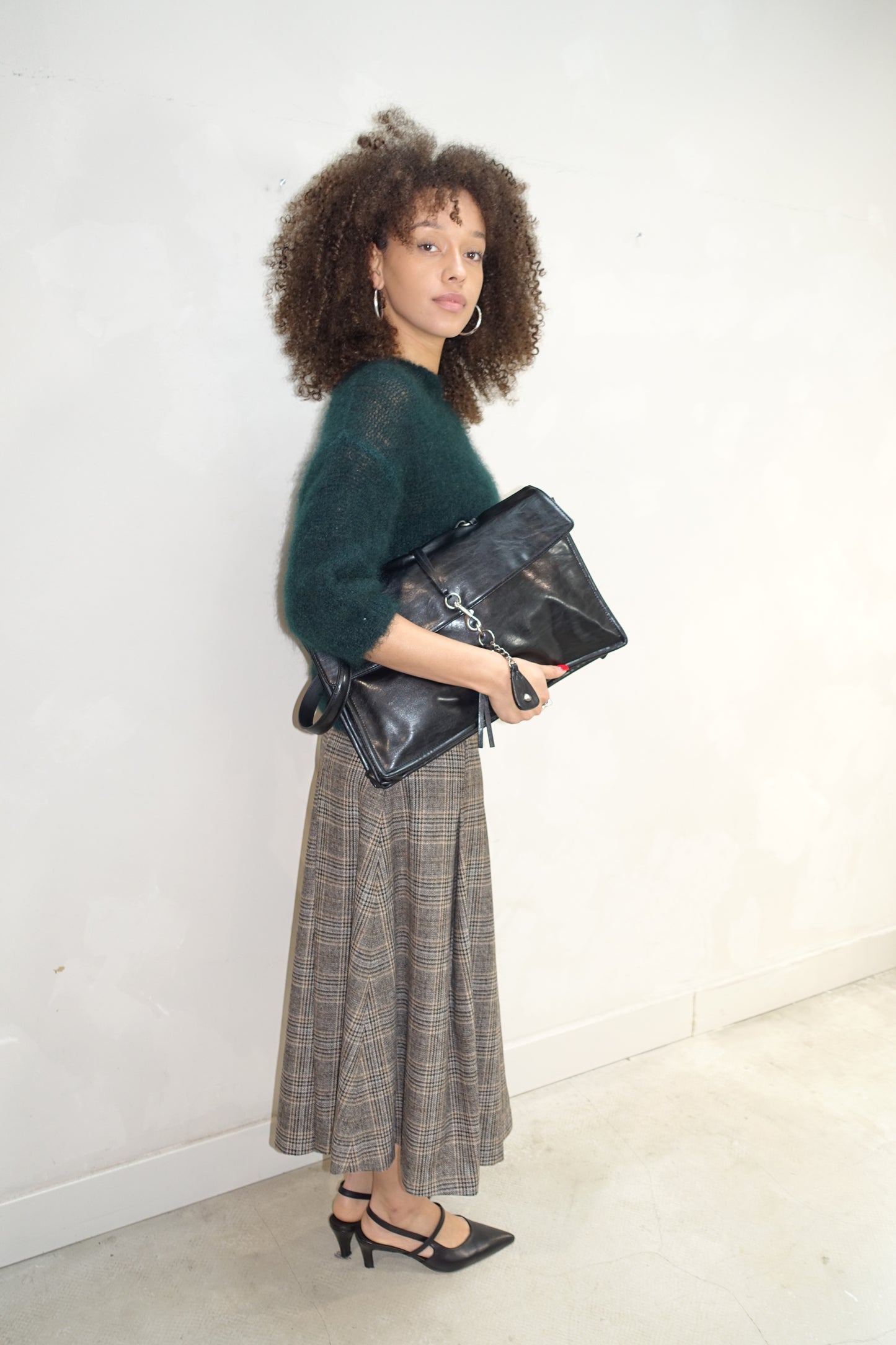 Dea Kudibal Checkerd Skirt Beige