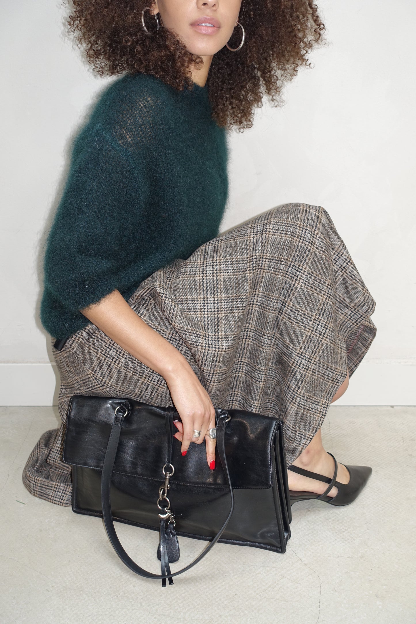 Dea Kudibal Checkerd Skirt Beige