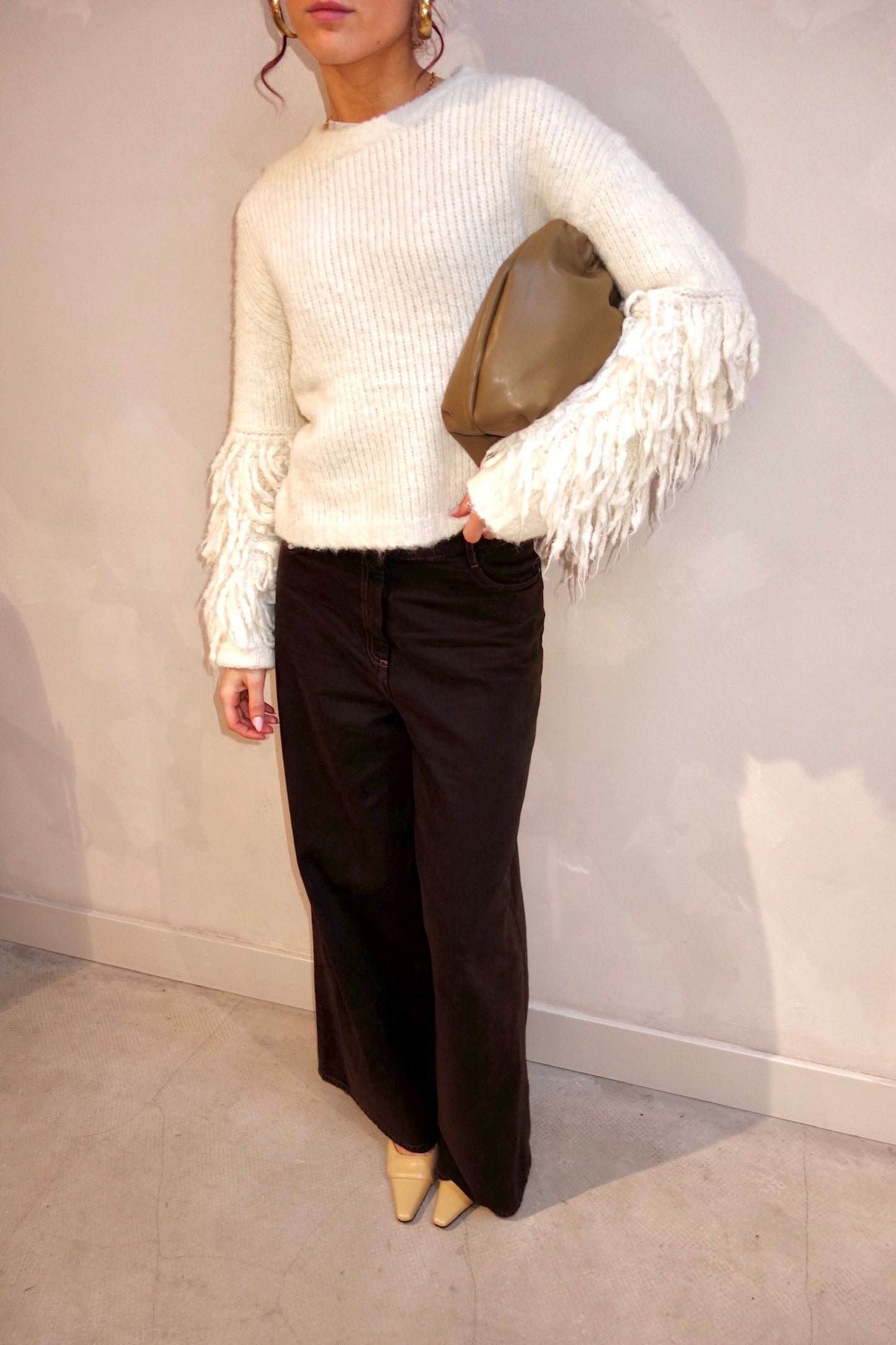 Knitted Sweater Beige - Curated by UME - UME STUDIO