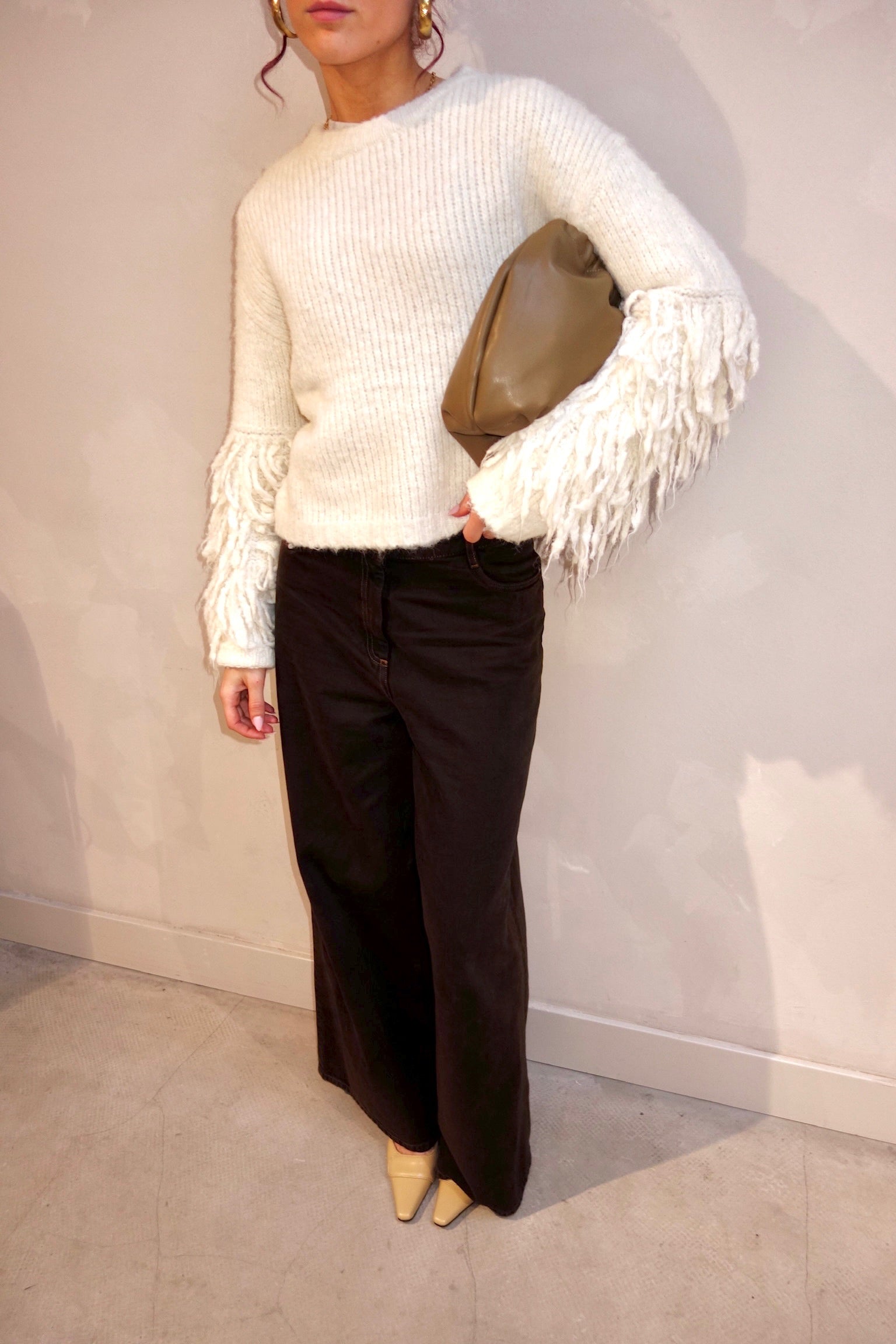 Knitted Sweater Beige - Curated by UME - UME STUDIO
