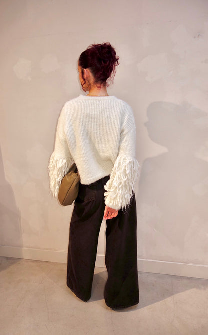 Knitted Sweater Beige - Curated by UME - UME STUDIO