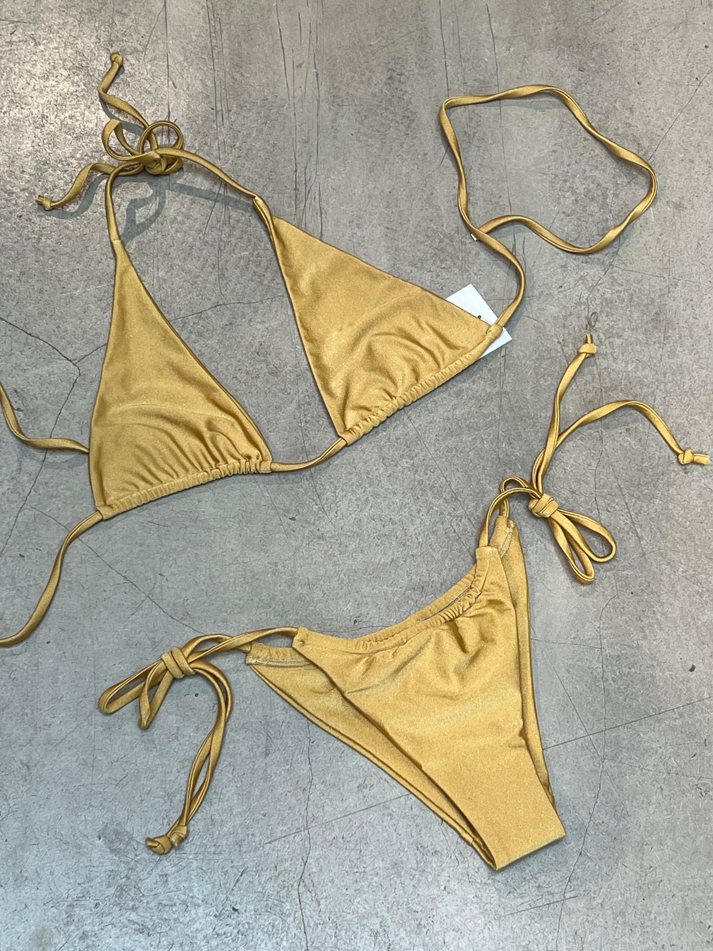 Butter & Hazel - Gold Yellow Bikini Set