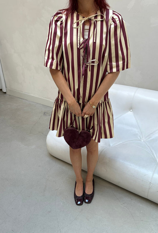 & Other Stories striped bow - Dress