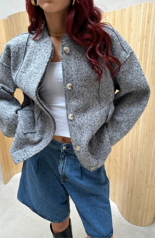 Free people - Grey wooljacket