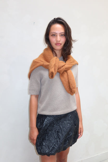 Munthe leather flower - skirt