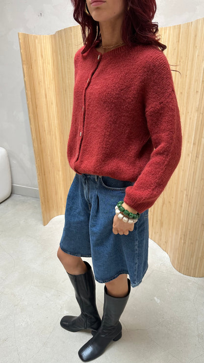 Red coral vest - curated by UME