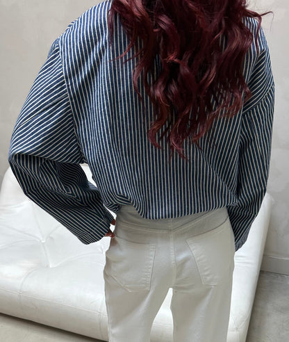 Eat Dust Cropped blue - jacket