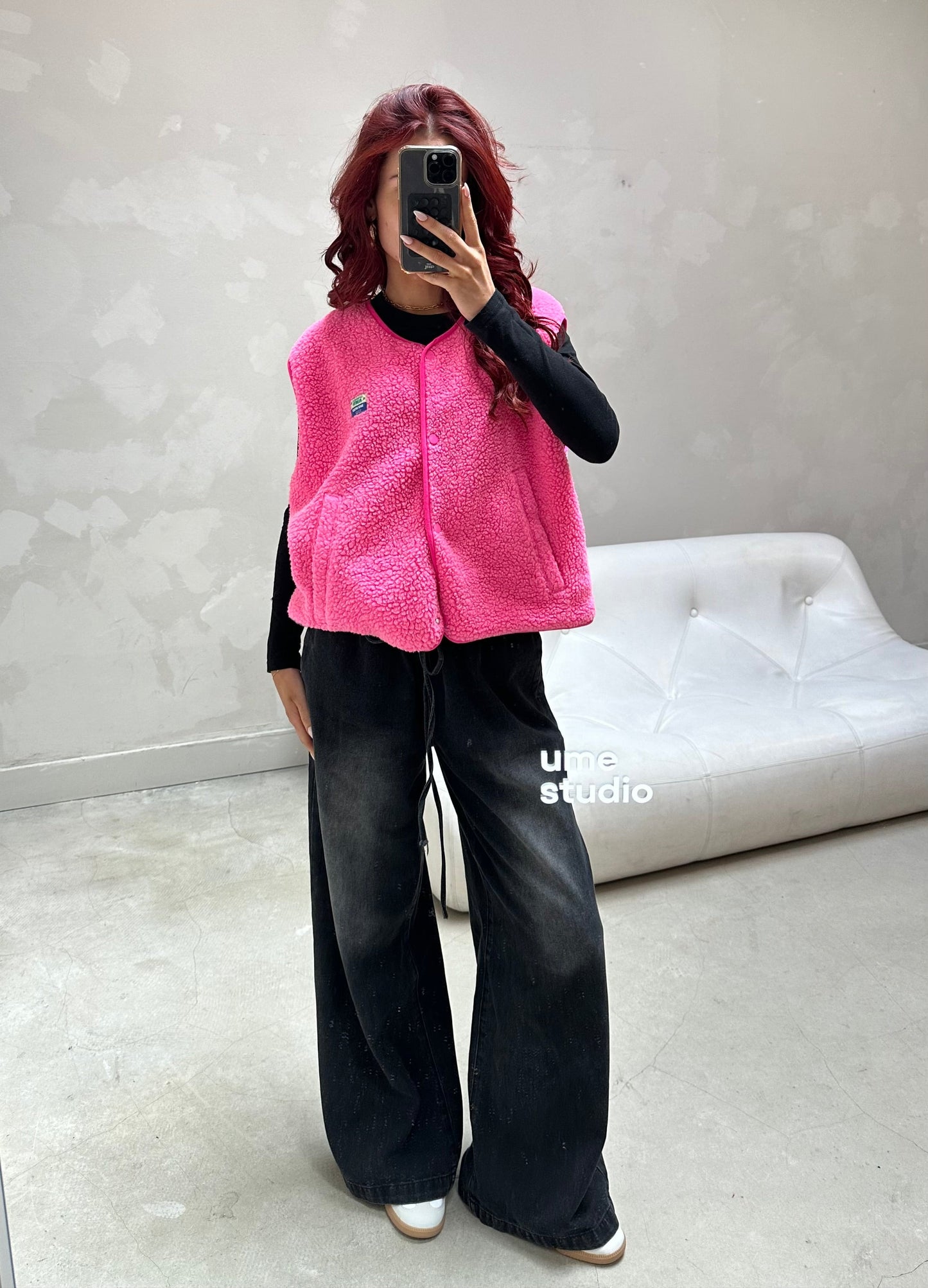 American vintage Pink - Gilet