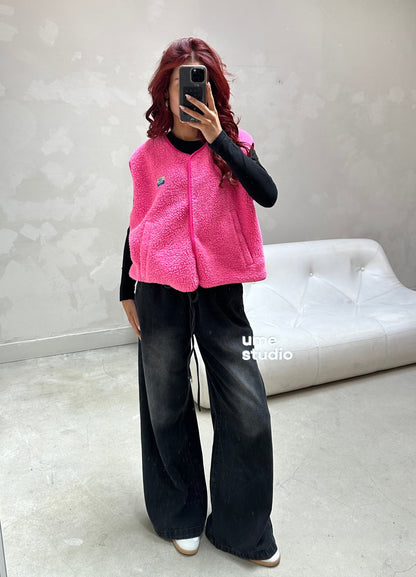 American vintage Pink - Gilet