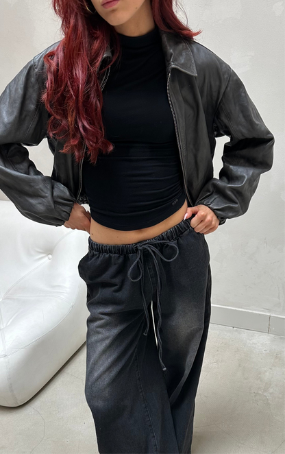 Second female - leather jacket