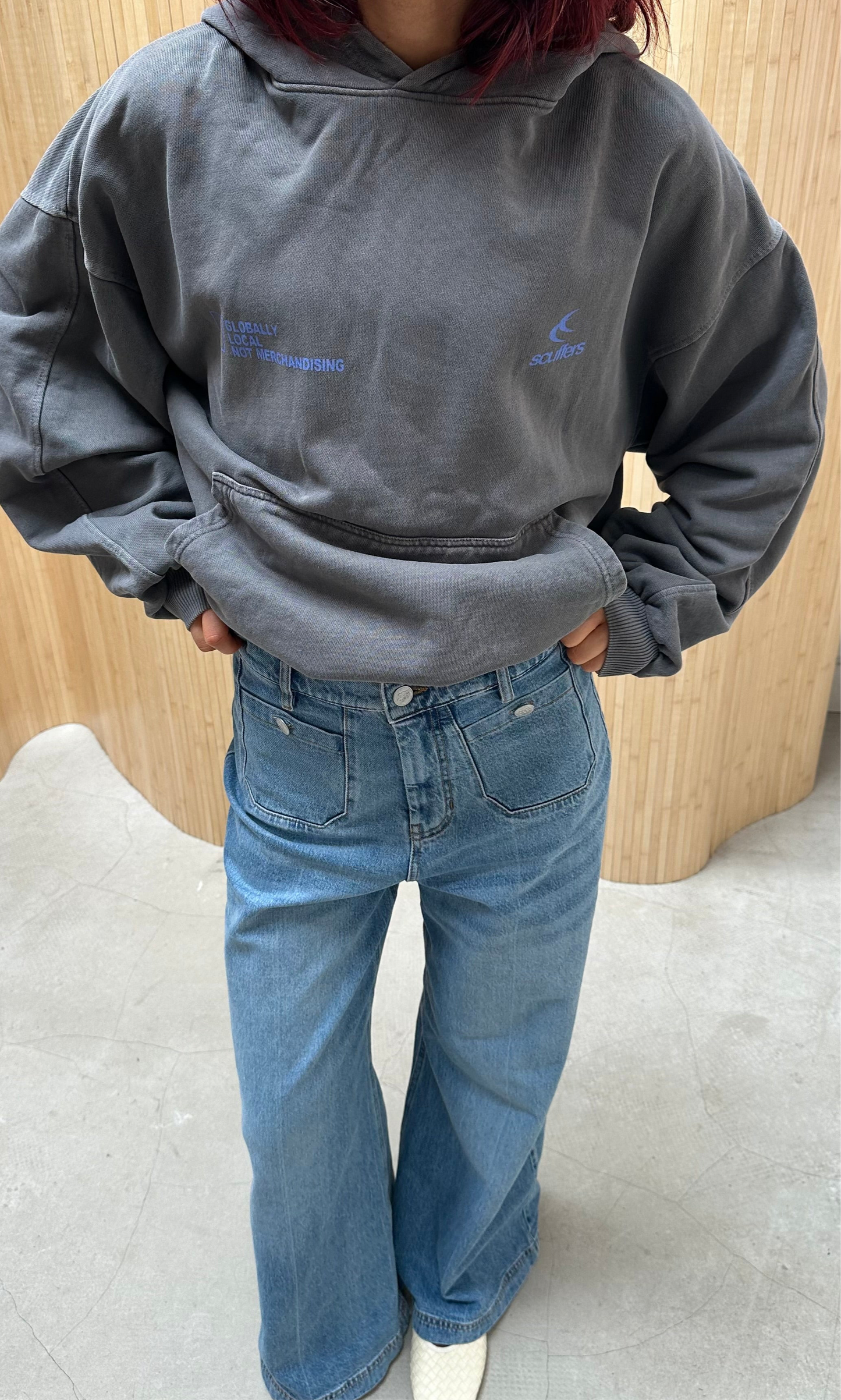 Scuffers blue graphic - hoodie