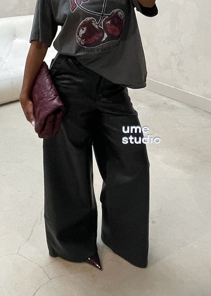 Sessun Leather Pants Black