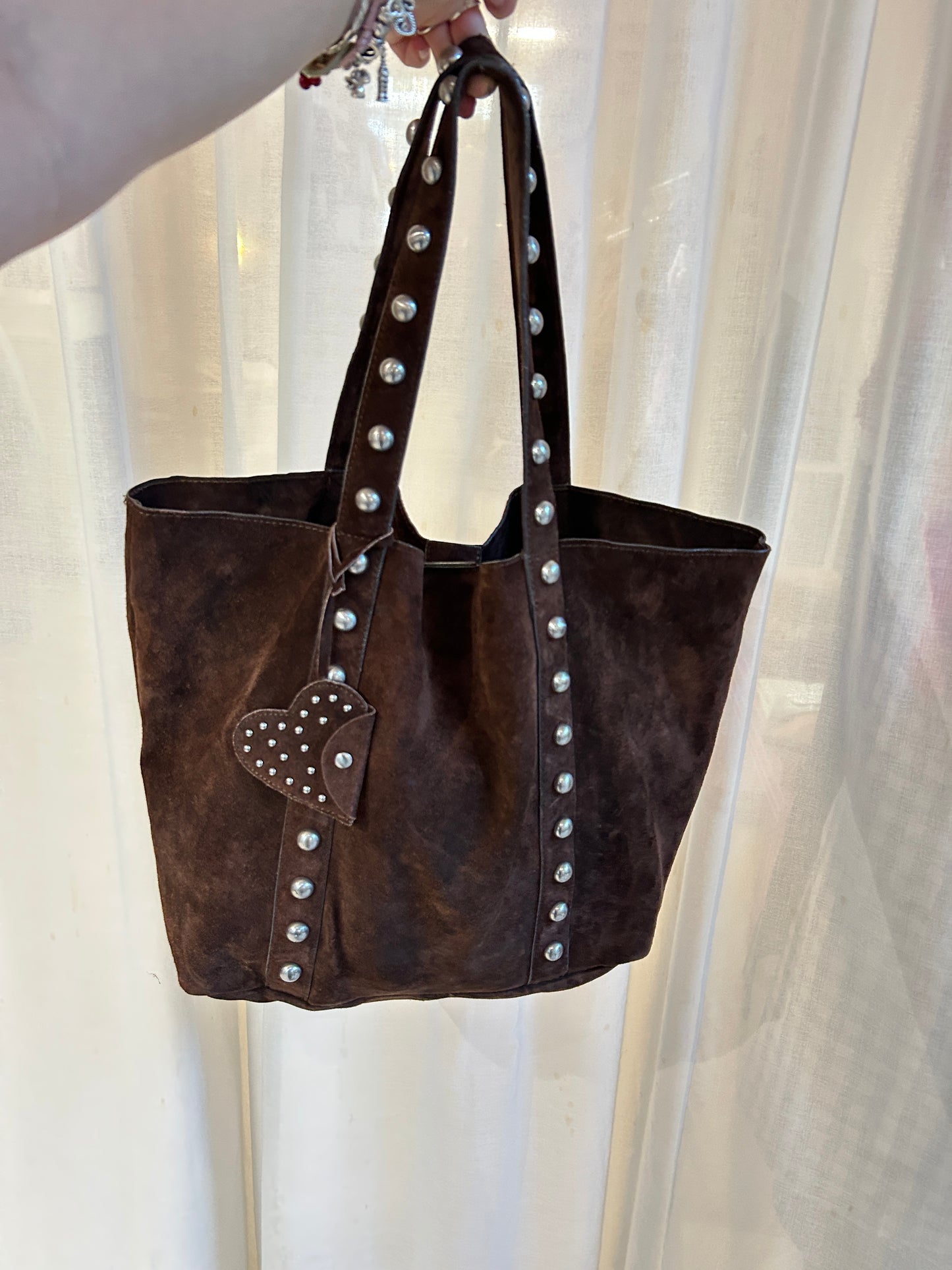 Commense Button Shoulder Bag Brown - UME STUDIO