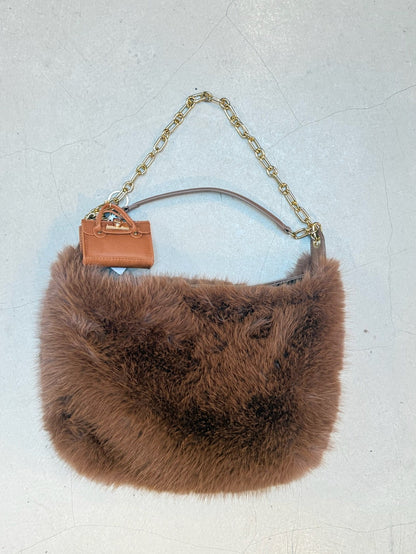 Reserved Furry Bag Brown - UME STUDIO