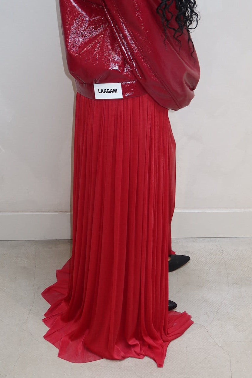 Hannebloch Silk Skirt Red