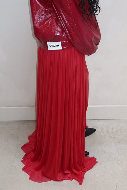 Hannebloch Silk Skirt Red