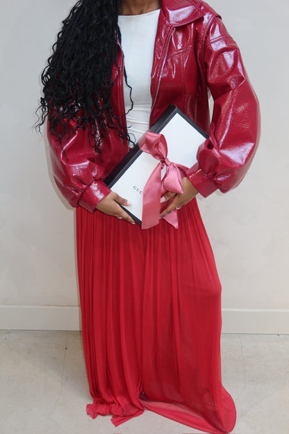 Hannebloch Silk Skirt Red