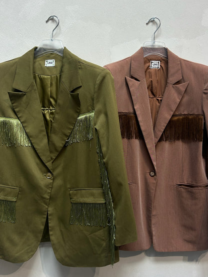 The Stella Upcycled Fringe Blazer – Elise Bak x UME Studio