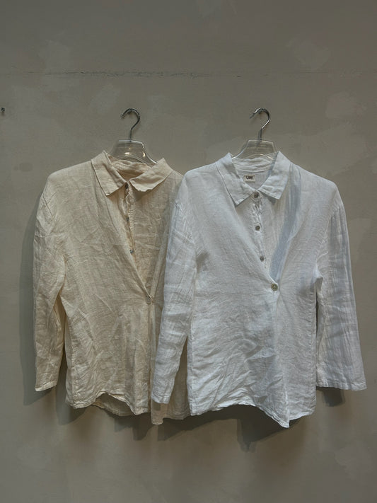 The Alma Shirt Ecru- Elise Bak x UME Studio Upcycled