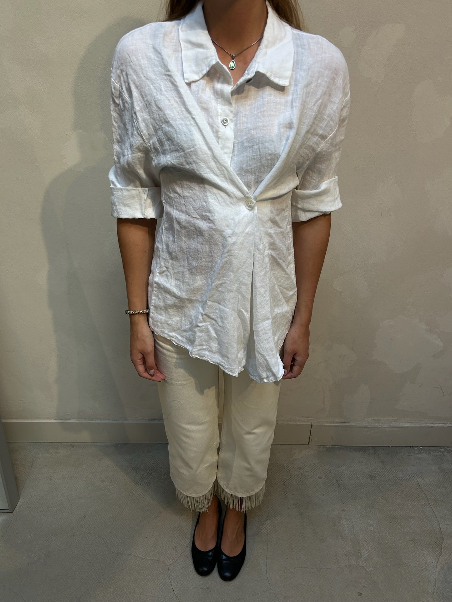 The Alma Shirt Pearl - Elise Bak x UME Studio Upcycled