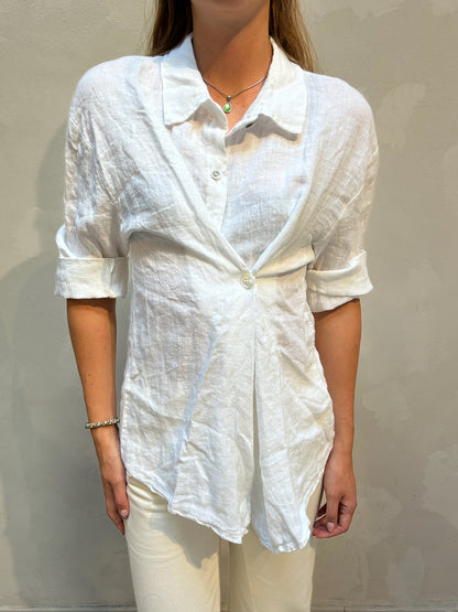The Alma Shirt Pearl - Elise Bak x UME Studio Upcycled