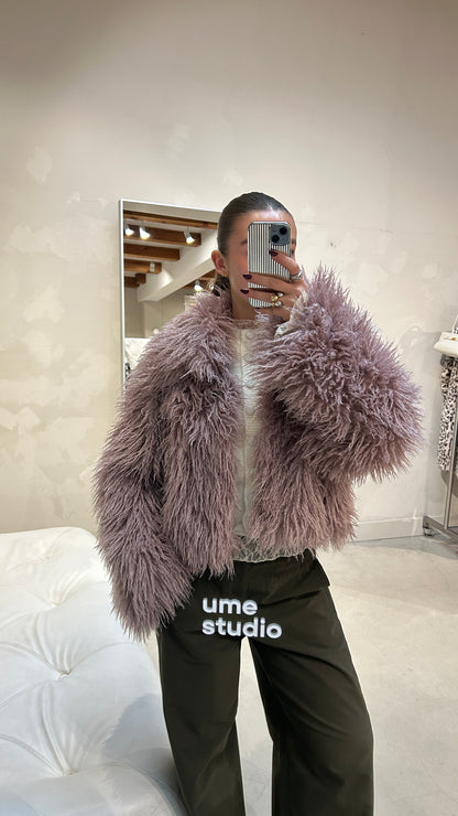 Furry Jacket Lila - Curated By UME
