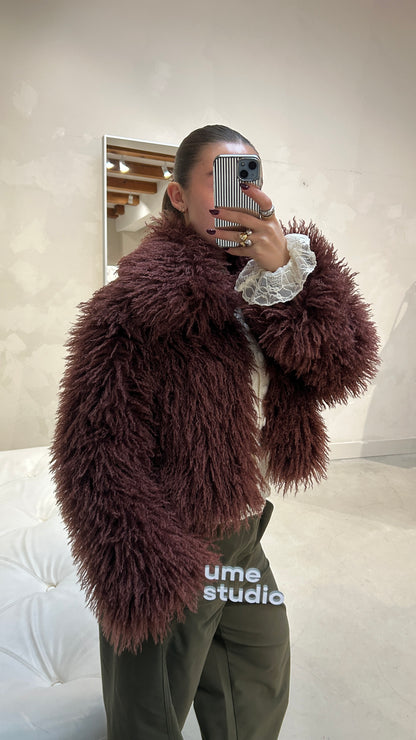 Furry Jacket Brown - Curated By UME