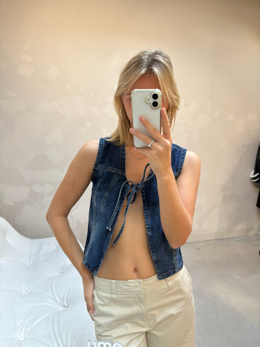 Prettylittlething dark blue - gilet