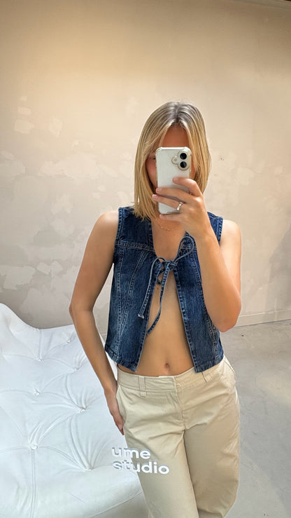 Prettylittlething dark blue - gilet