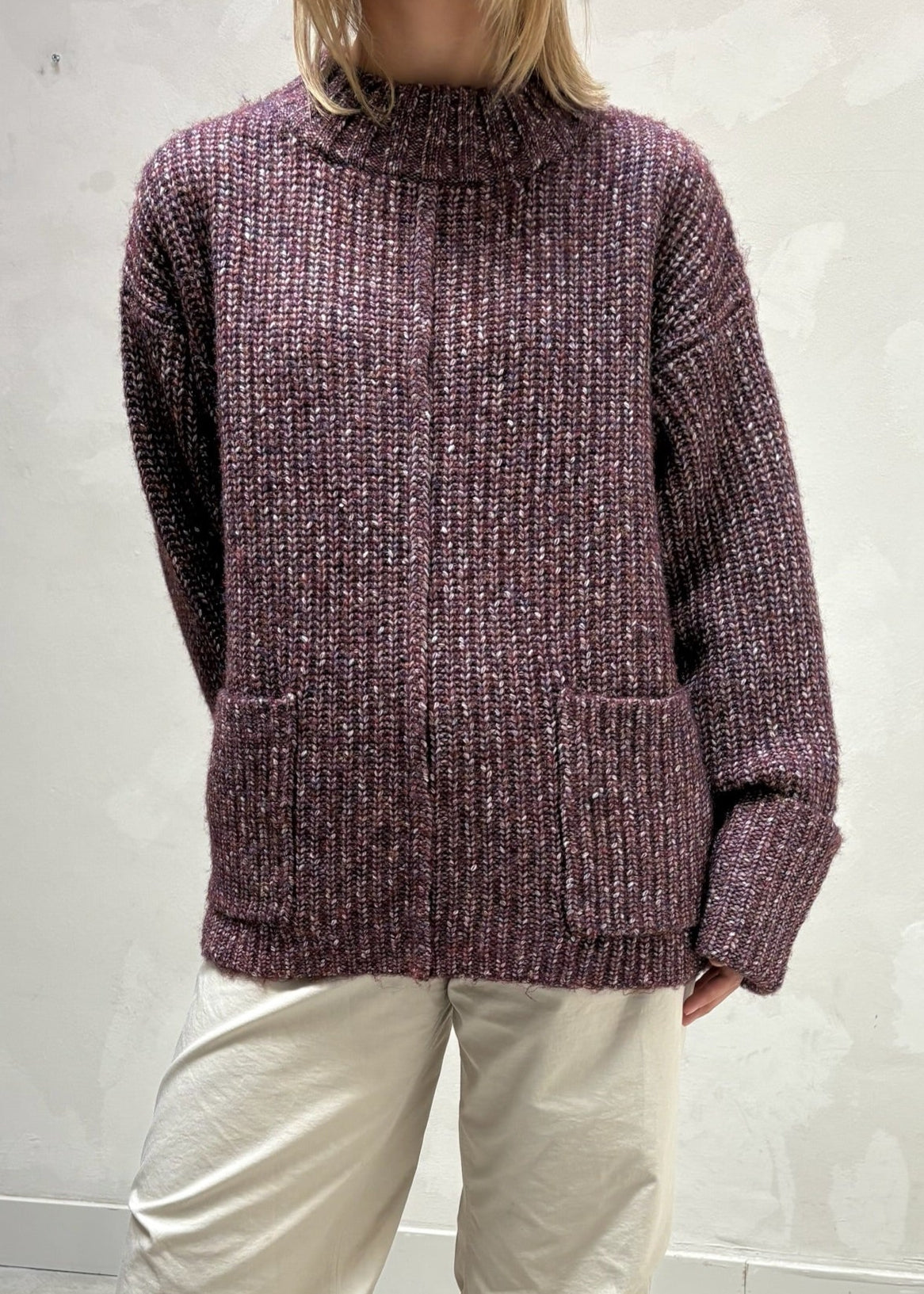 NA-KD burgundy red - sweater